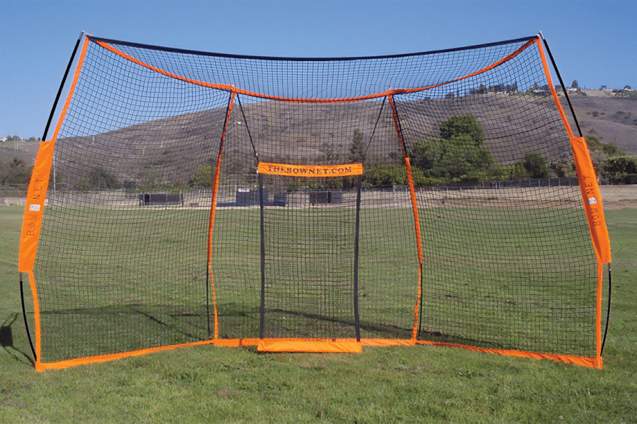 Portable Softball Hitting Practice Net Setup