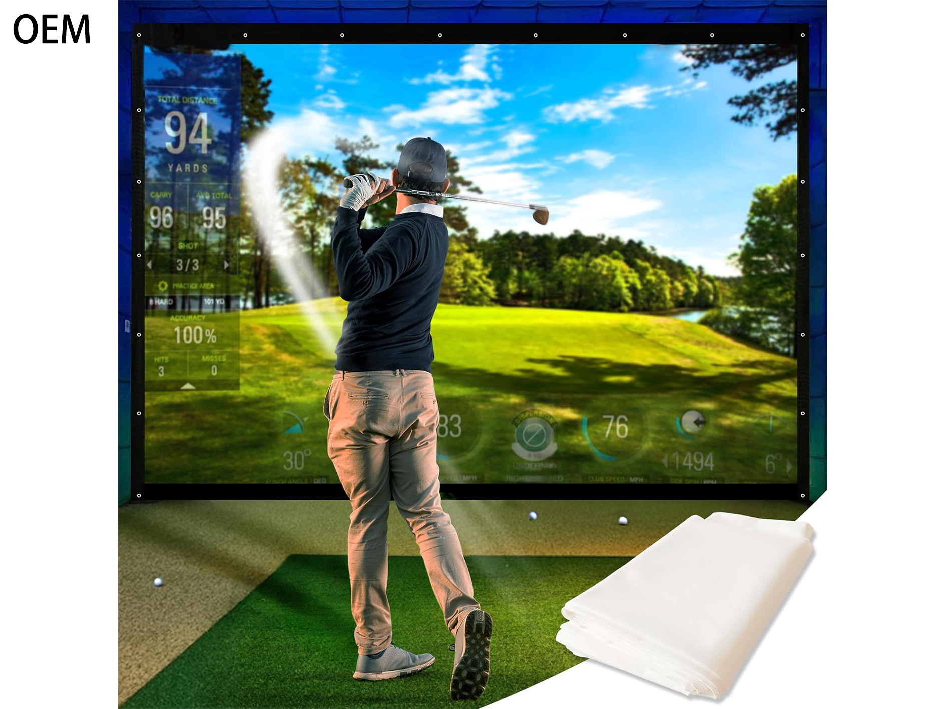 Double Grommets Golf Hitting Net