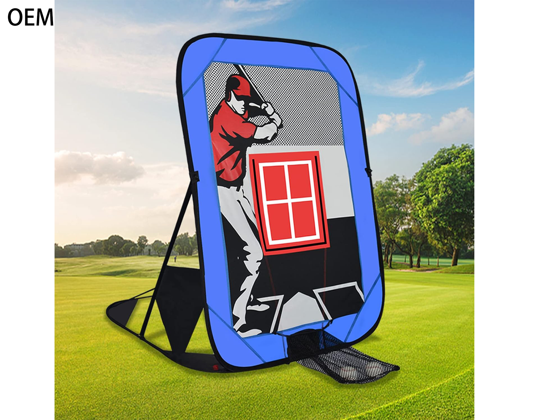Pop Up Baseball Pitching Target Net