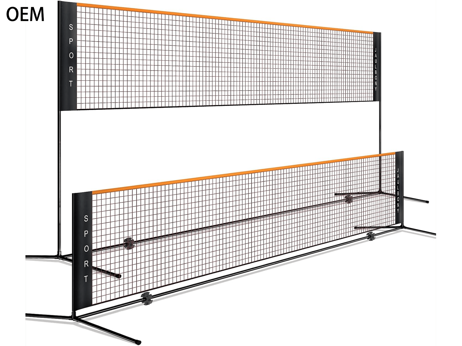 Pickleball Net Volleyball Net Outdoor Height Adjustable