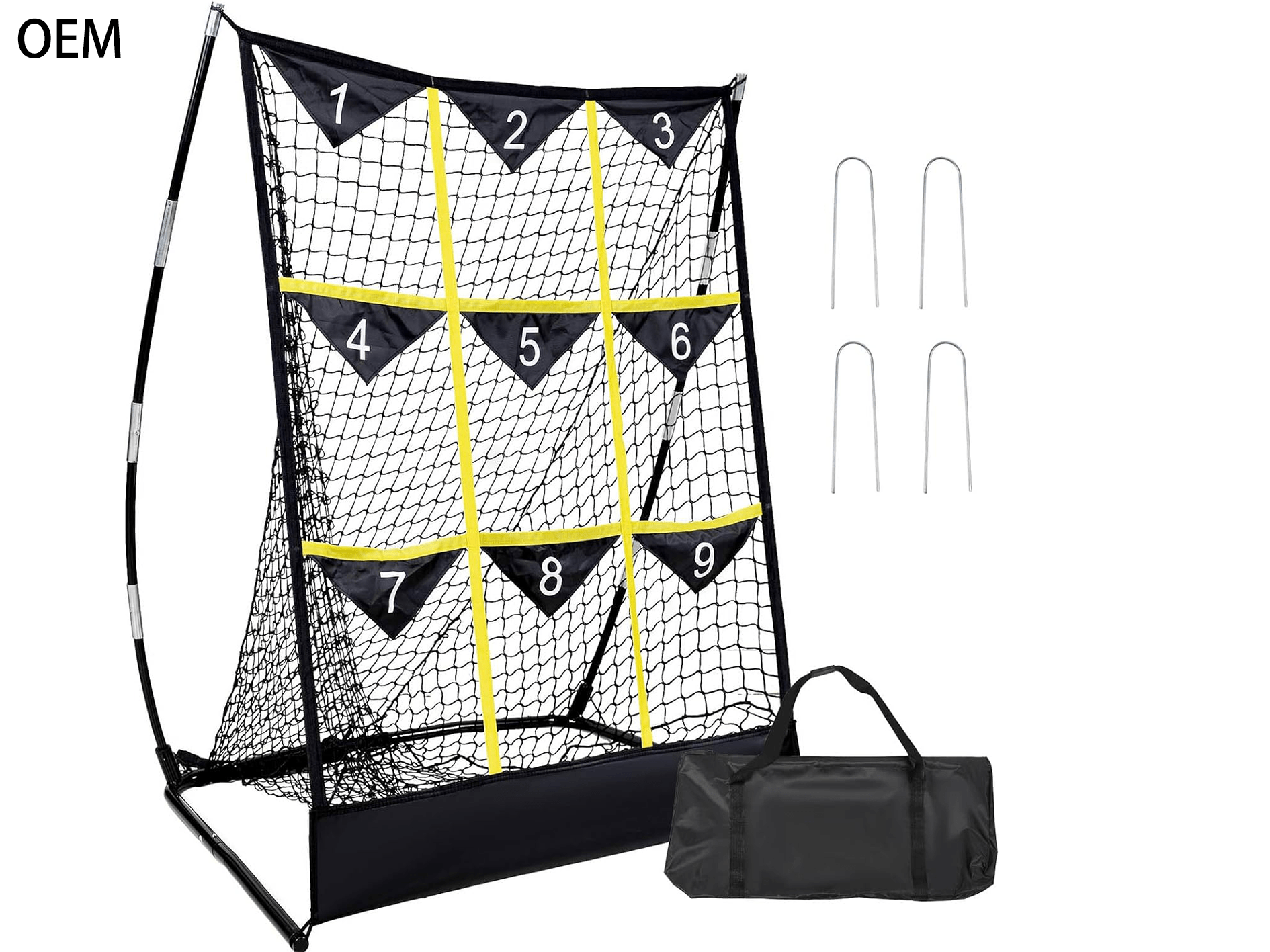 Comincia Pitching Target Baseball Net with 9 Targets