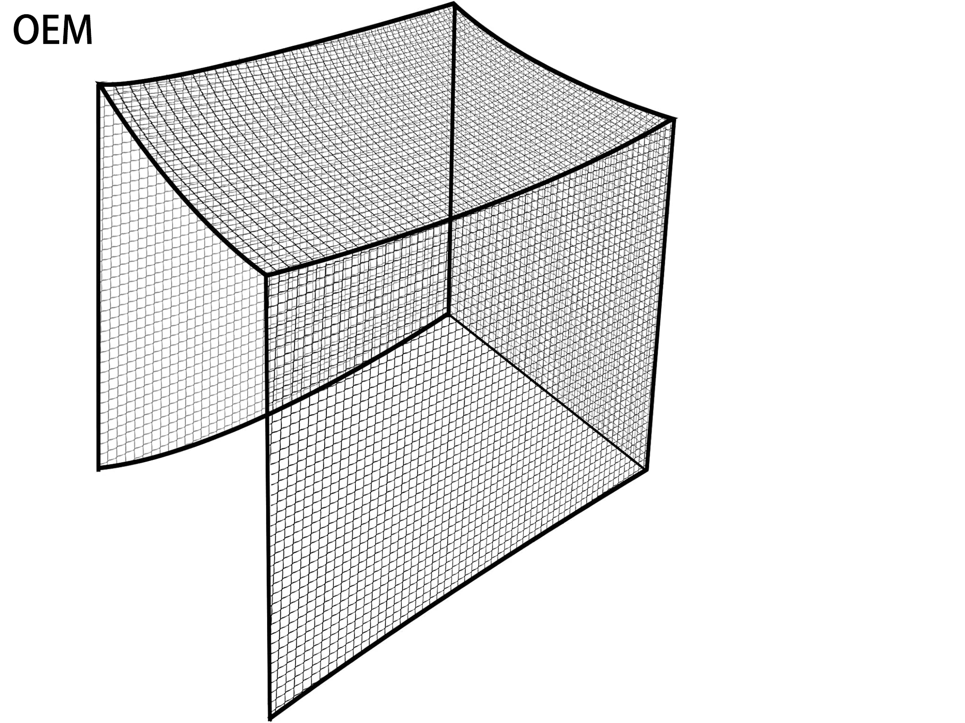 Golf cage net