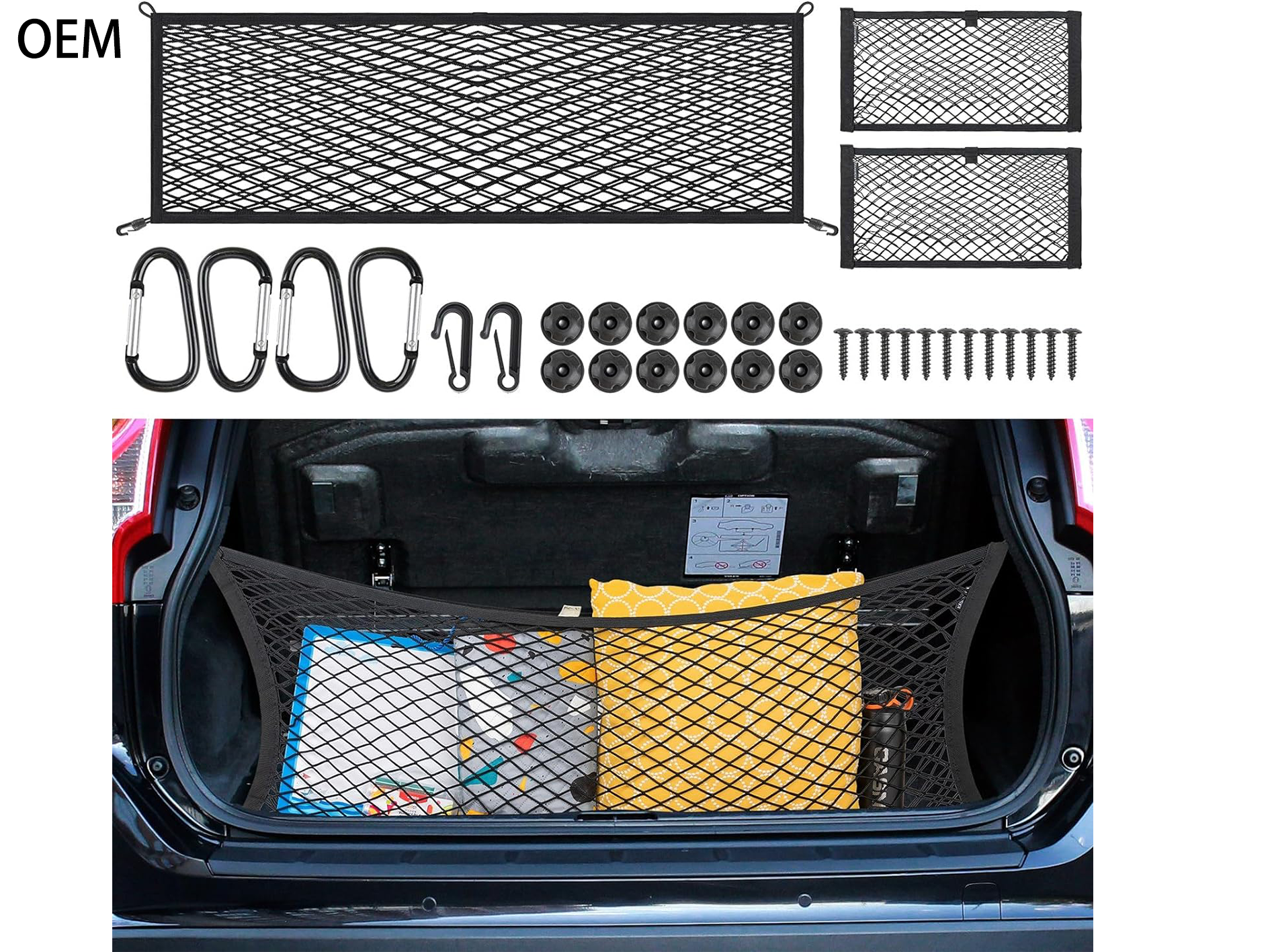 Elastic Trunk Mesh Cargo Net
